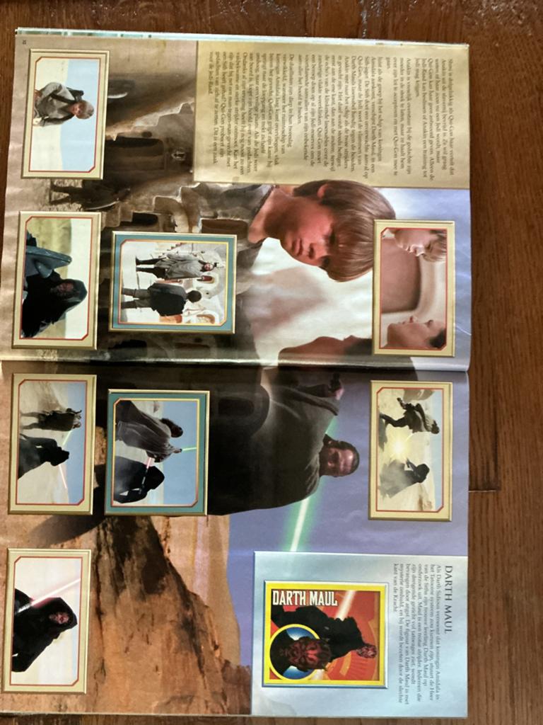Star Wars Episode I Sticker Collectie Album Merlin, Ophalen of Verzenden, Zo goed als nieuw, Film, Tv of Omroep
