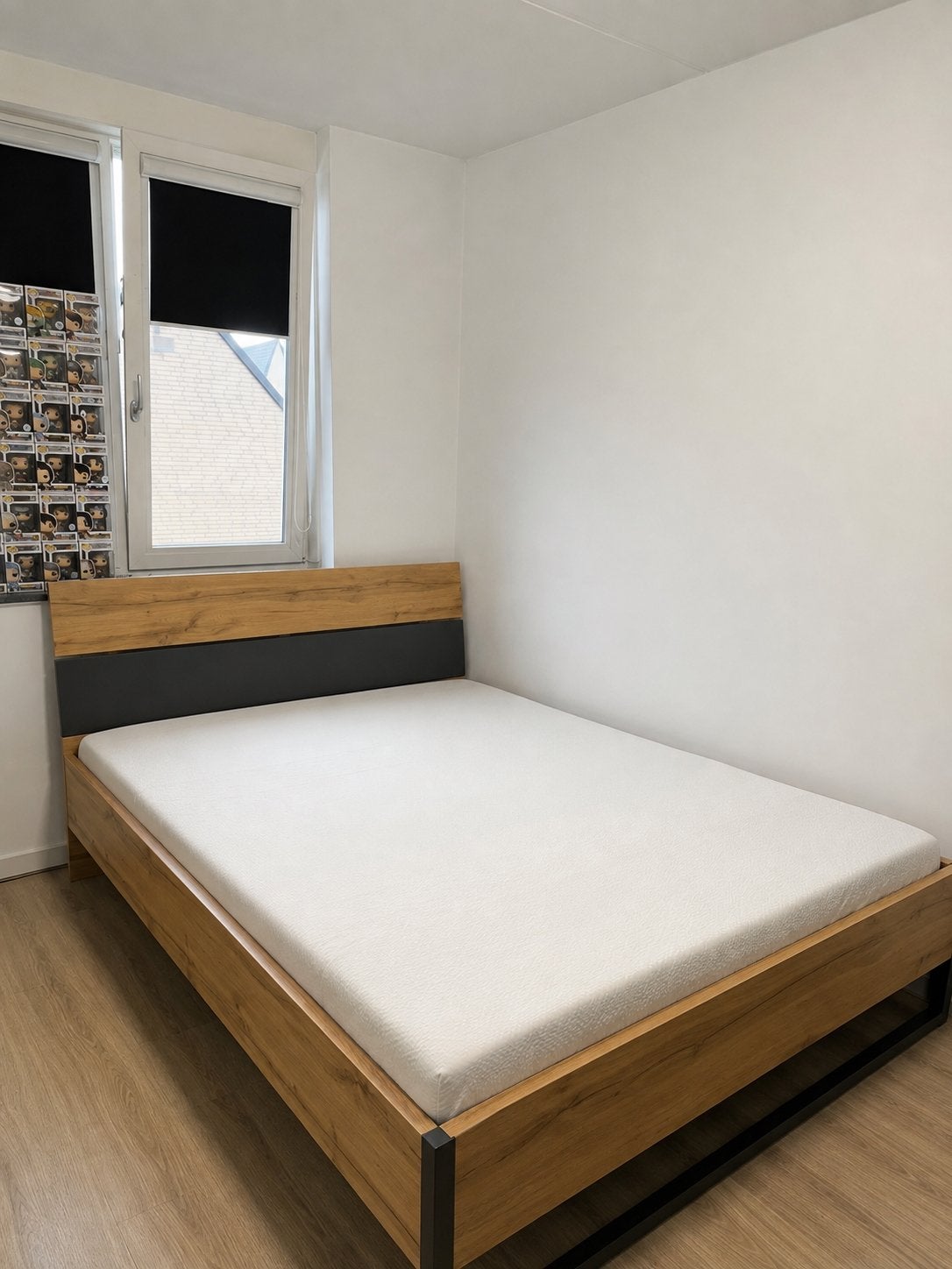 Tweepersoonsbed 160x200 cm inclusief matras, Huis en Inrichting, Slaapkamer | Complete slaapkamers, Ophalen, Zo goed als nieuw