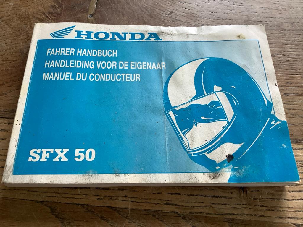 Honda SFX 50 Gebruikershandleiding, Verzenden, Zo goed als nieuw