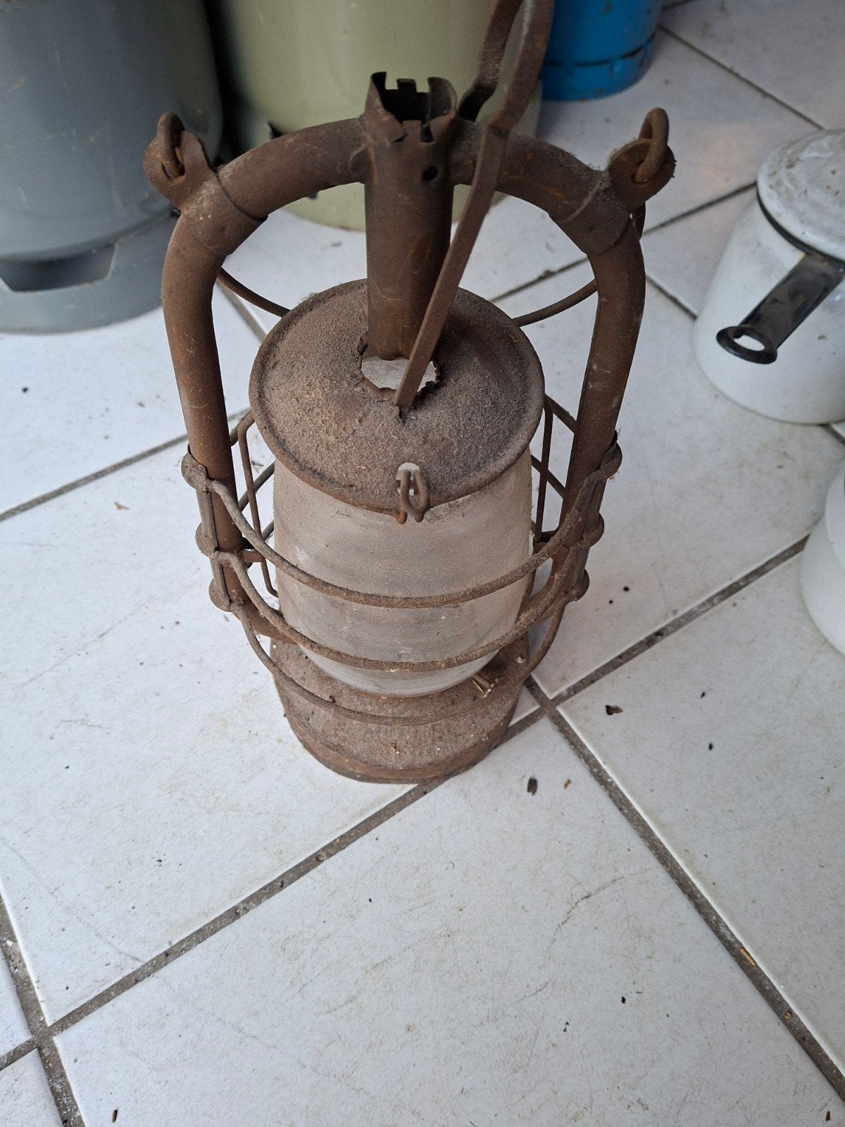 Antieke roestige lantaarn - Decoratief item, Ophalen