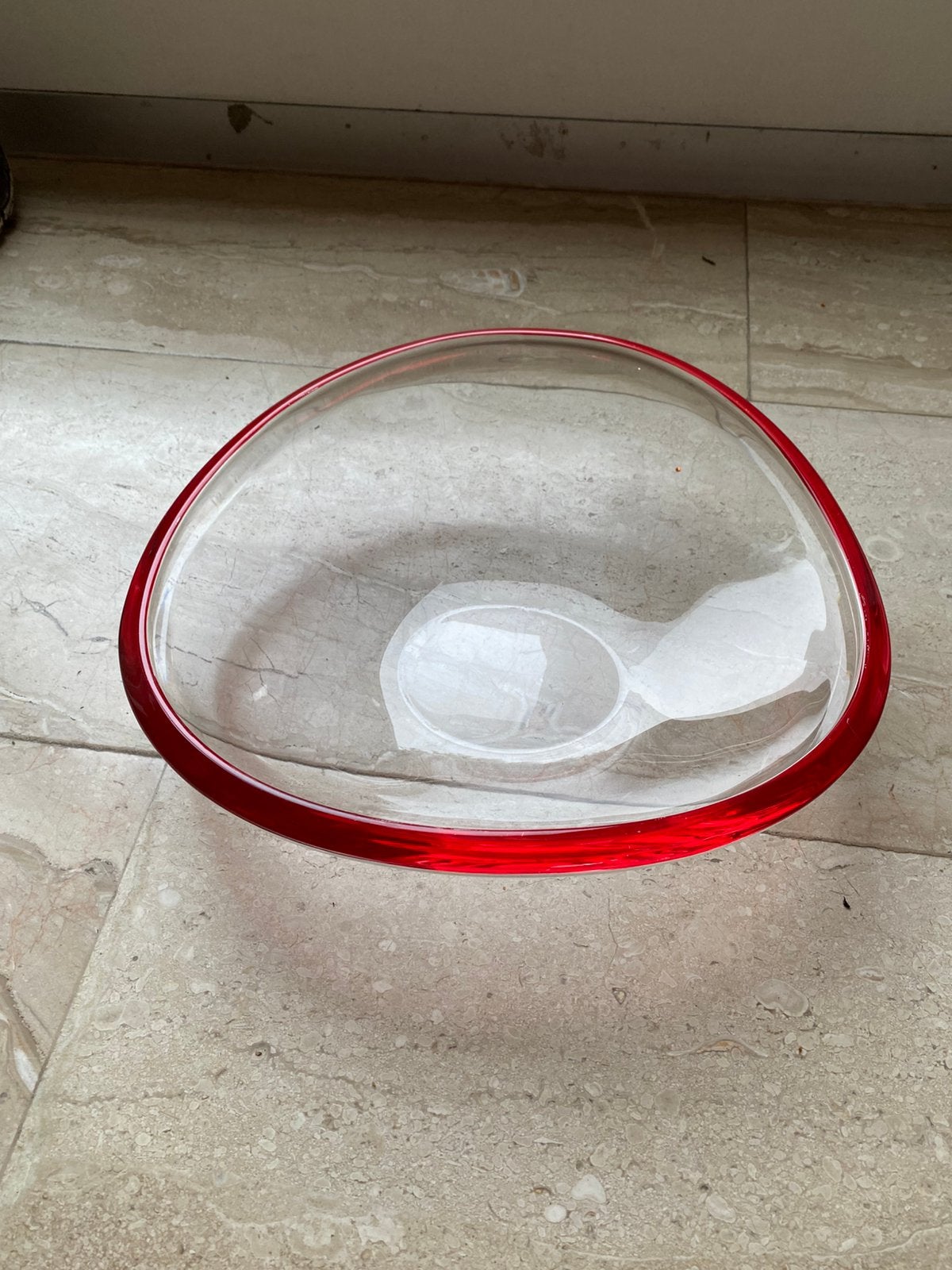 Grote glazen schaal Leonardo, Gebruikt, Schaal, Ophalen of Verzenden, Glas