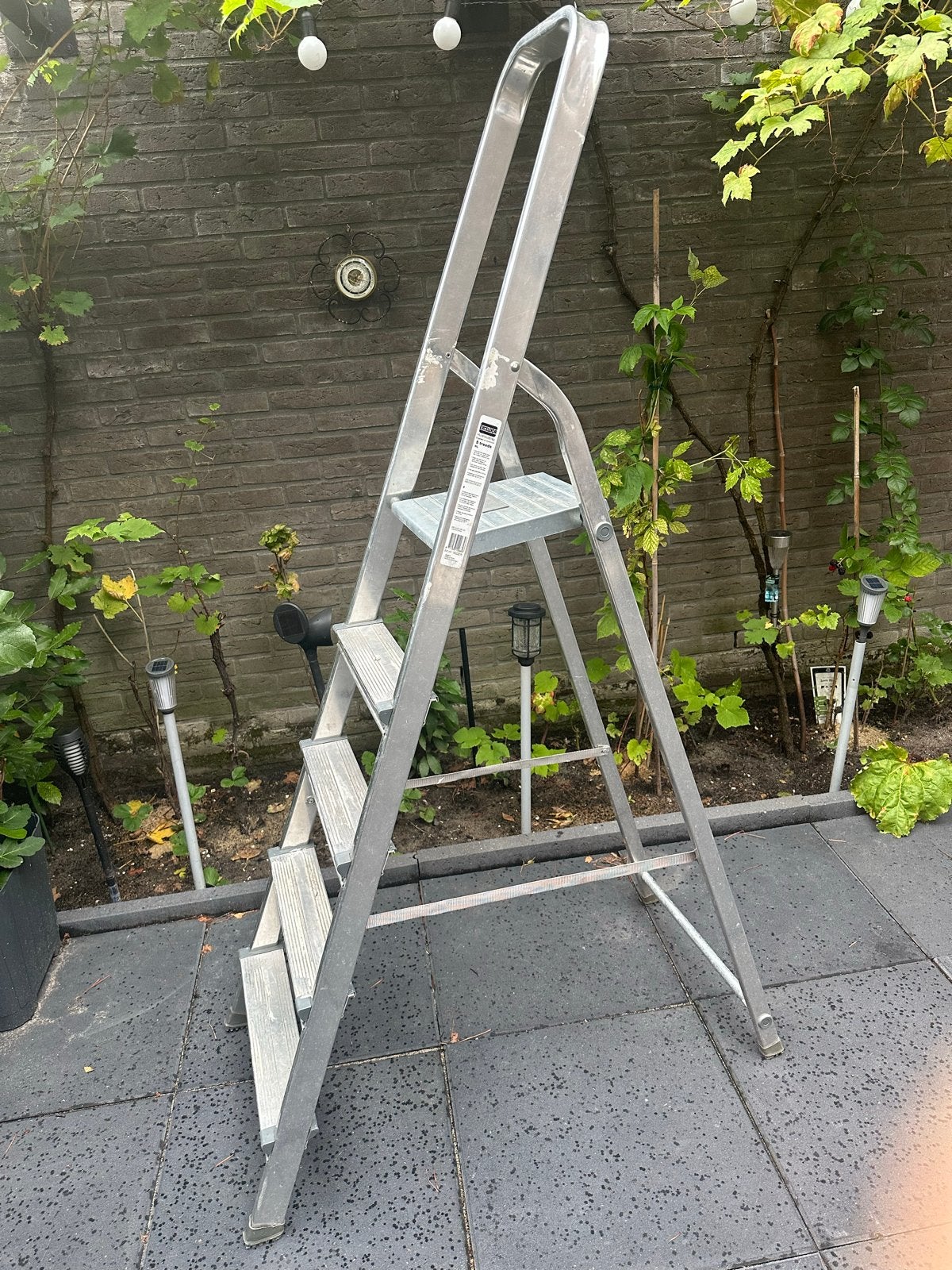 Excelsior Aluminium Huishoudtrap 5 Treden - Gebruikt, Ophalen of Verzenden, Gebruikt, Trap, Minder dan 2 meter