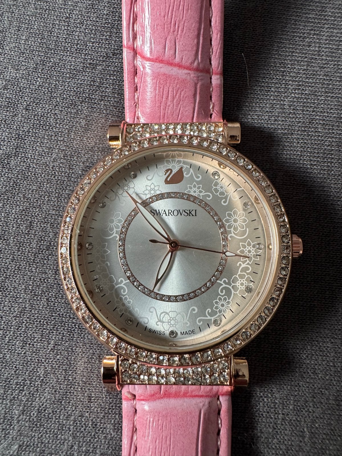 Swarovski horloge, Overige merken, Leer, Staal, Polshorloge