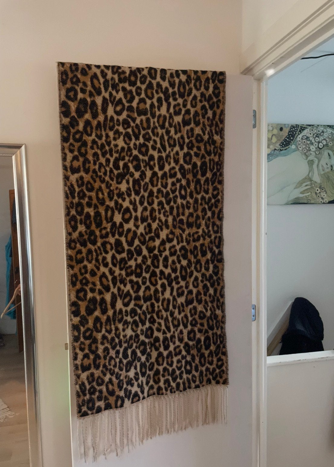 Grote panterprint sjaal, Ophalen of Verzenden, Zo goed als nieuw, Sjaal