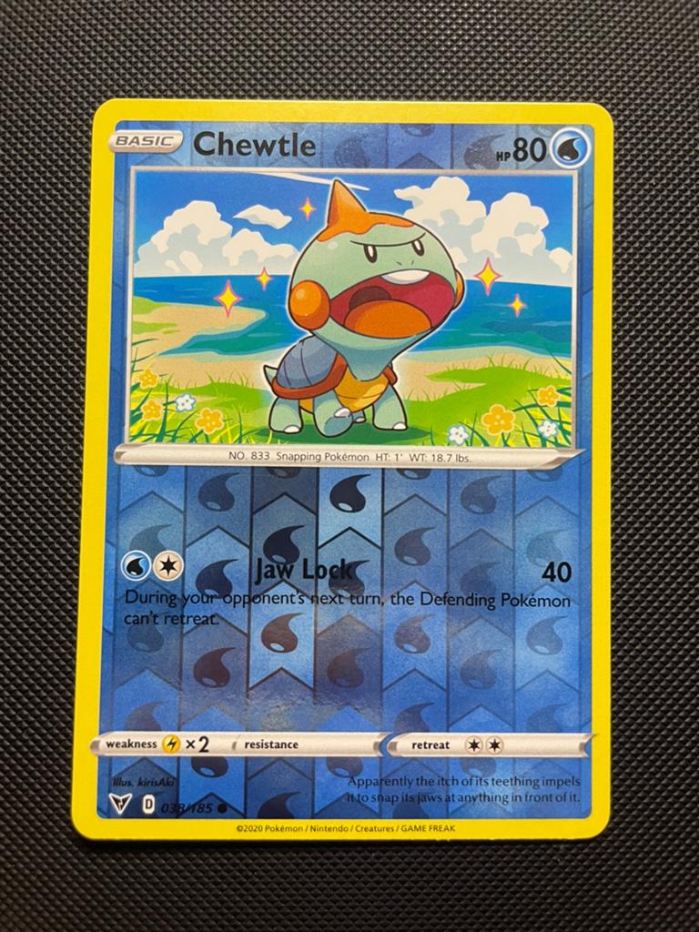 Chewtle 038/185 Reverse Holo Vivid Voltage Packfresh, Ophalen of Verzenden, Zo goed als nieuw