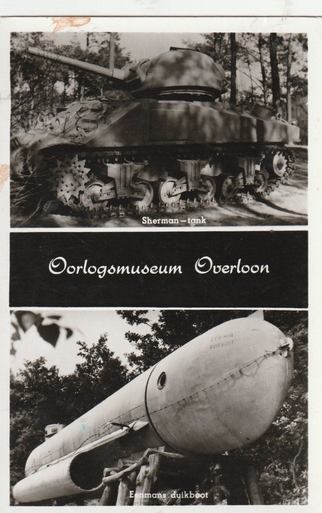Overloon (N.Br.) - Oorlogsmuseum Overloon, ca. 1958., Ophalen of Verzenden, 1940 tot 1960, Gelopen, Noord-Brabant