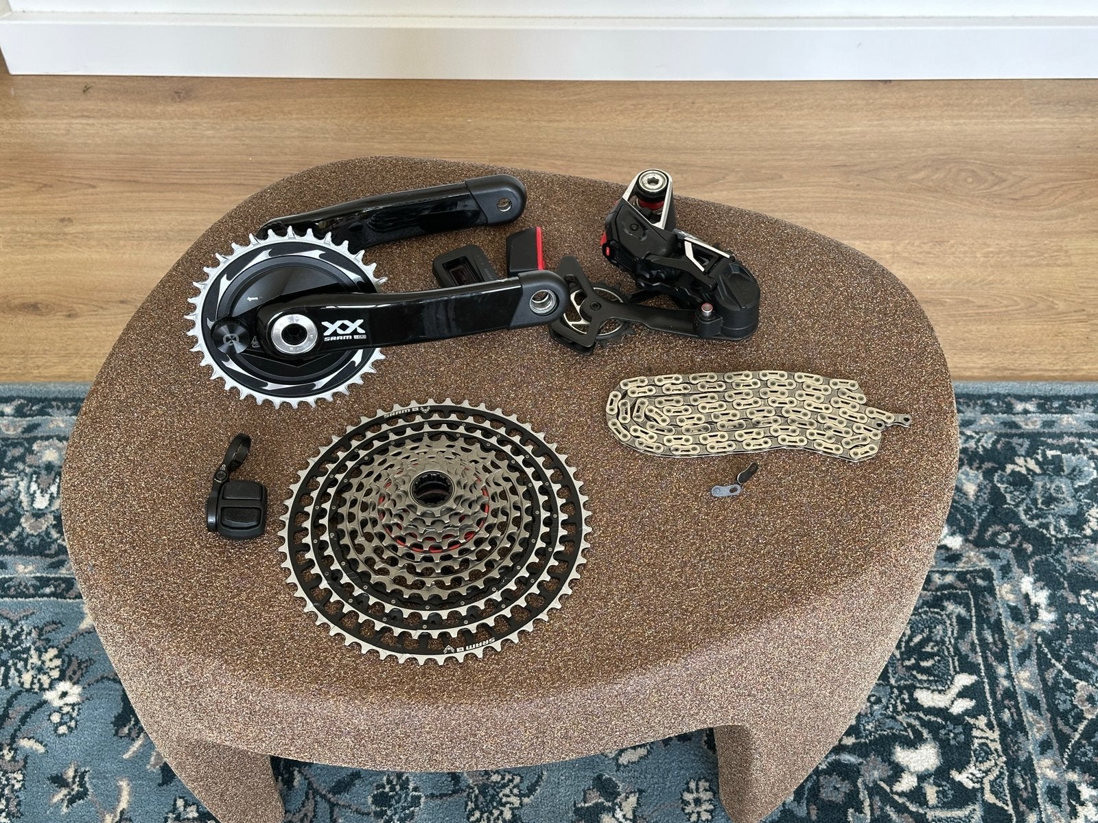 SRAM XX SL Eagle transmission groep met powermeter 170mm, Ophalen, Zo goed als nieuw, Derailleur of Ketting, Mountainbike