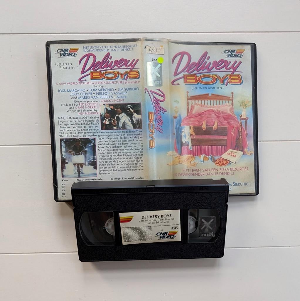 Delivery Boys (1985) VHS EX RENTAL !LET OP! SCHIMMELSCHADE!, Vanaf 16 jaar, Ophalen of Verzenden, Zo goed als nieuw, Horror