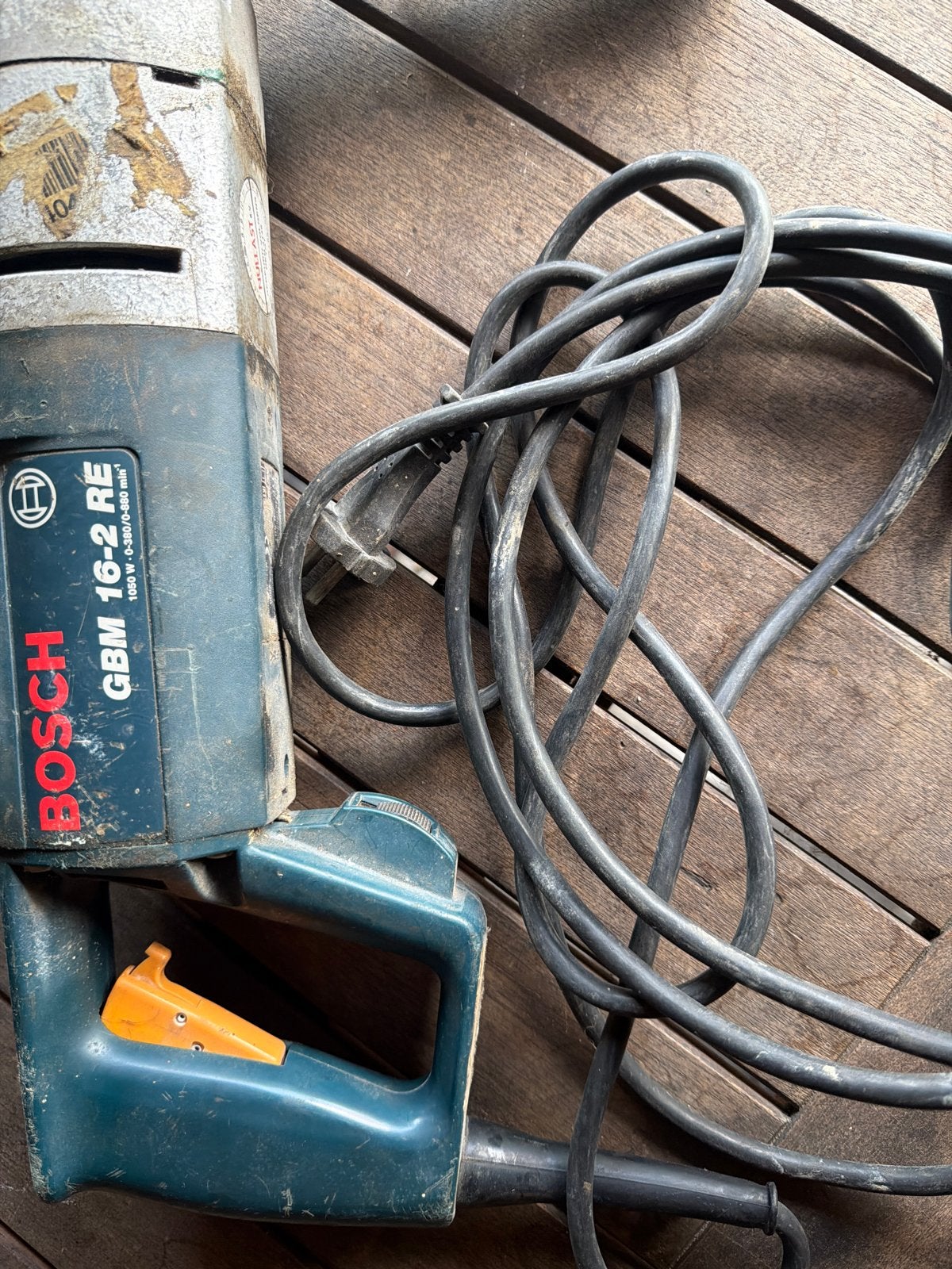 Bosch Boormachine GBM 16-2 RE - Krachtig en Betrouwbaar, Ophalen, Gebruikt, 600 watt of meer, Boormachine