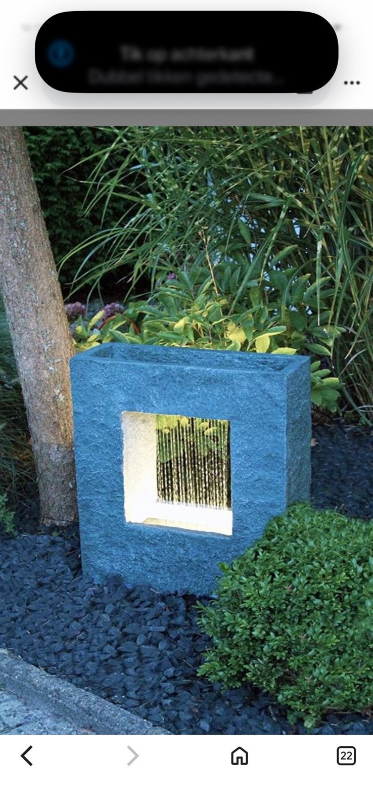 Super leuke waterornament !!, Tuin en Terras, Waterpartijen en Fonteinen, Ophalen, Zo goed als nieuw