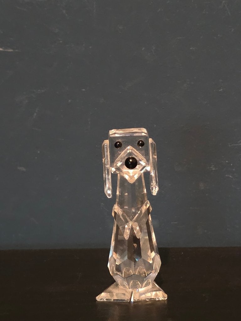 Vintage Swarovski kristallen hondenbeeldje – hond, Verzamelen, Gebruikt, Onbekend, Ophalen of Verzenden, Onbekend