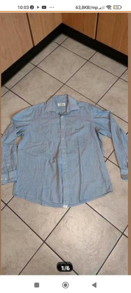 Zwarte Tulp overhemd maat L, Kleding | Heren, Ophalen of Verzenden, Zo goed als nieuw, Zwart, Halswijdte 41/42 (L)