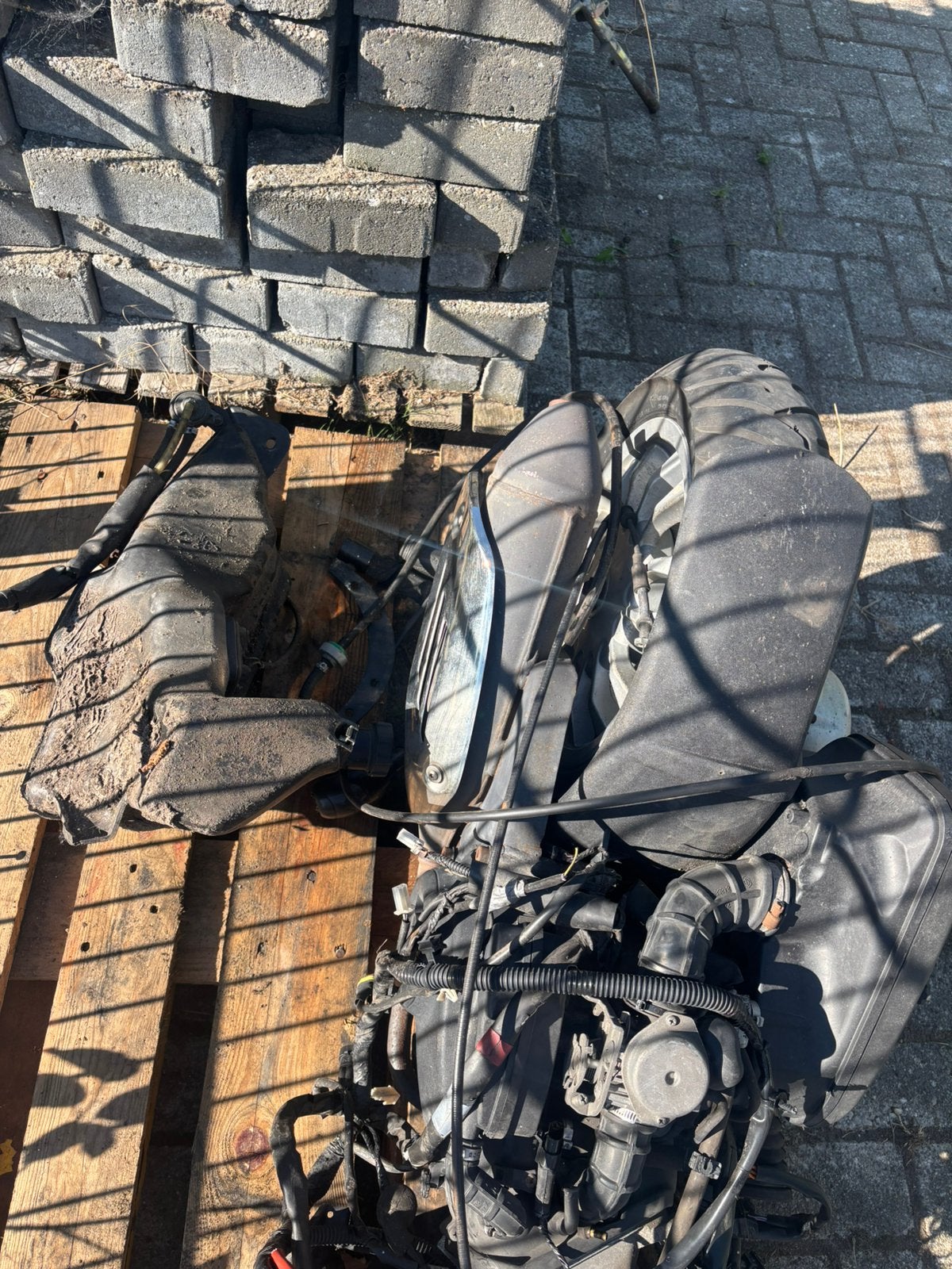 Vespa sprint 4t 4v blok met velg, Ophalen