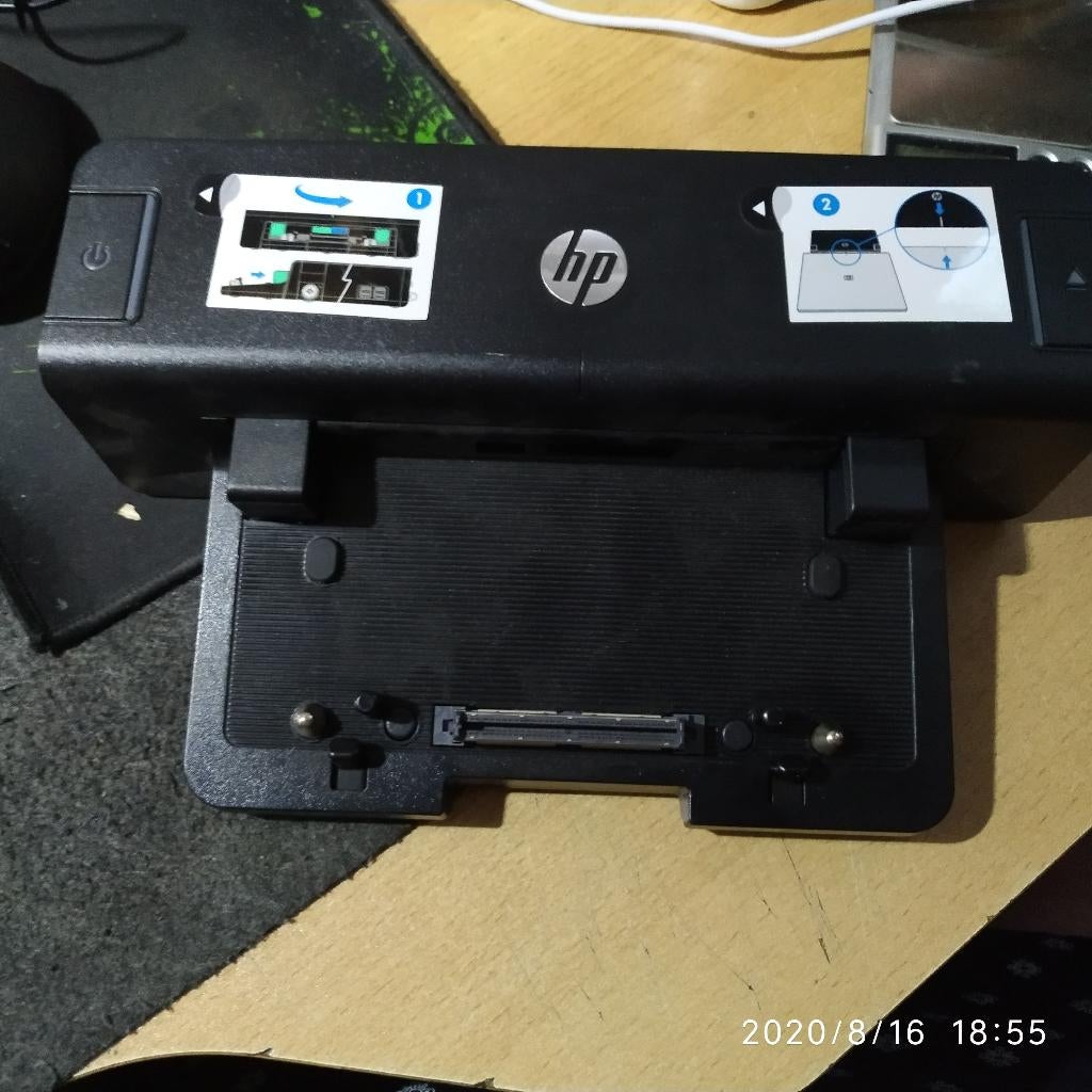 HSTNN-111X HP Dockingstation, Computers en Software, Dockingstations, Gebruikt, Docking station, Laptop, Ophalen of Verzenden