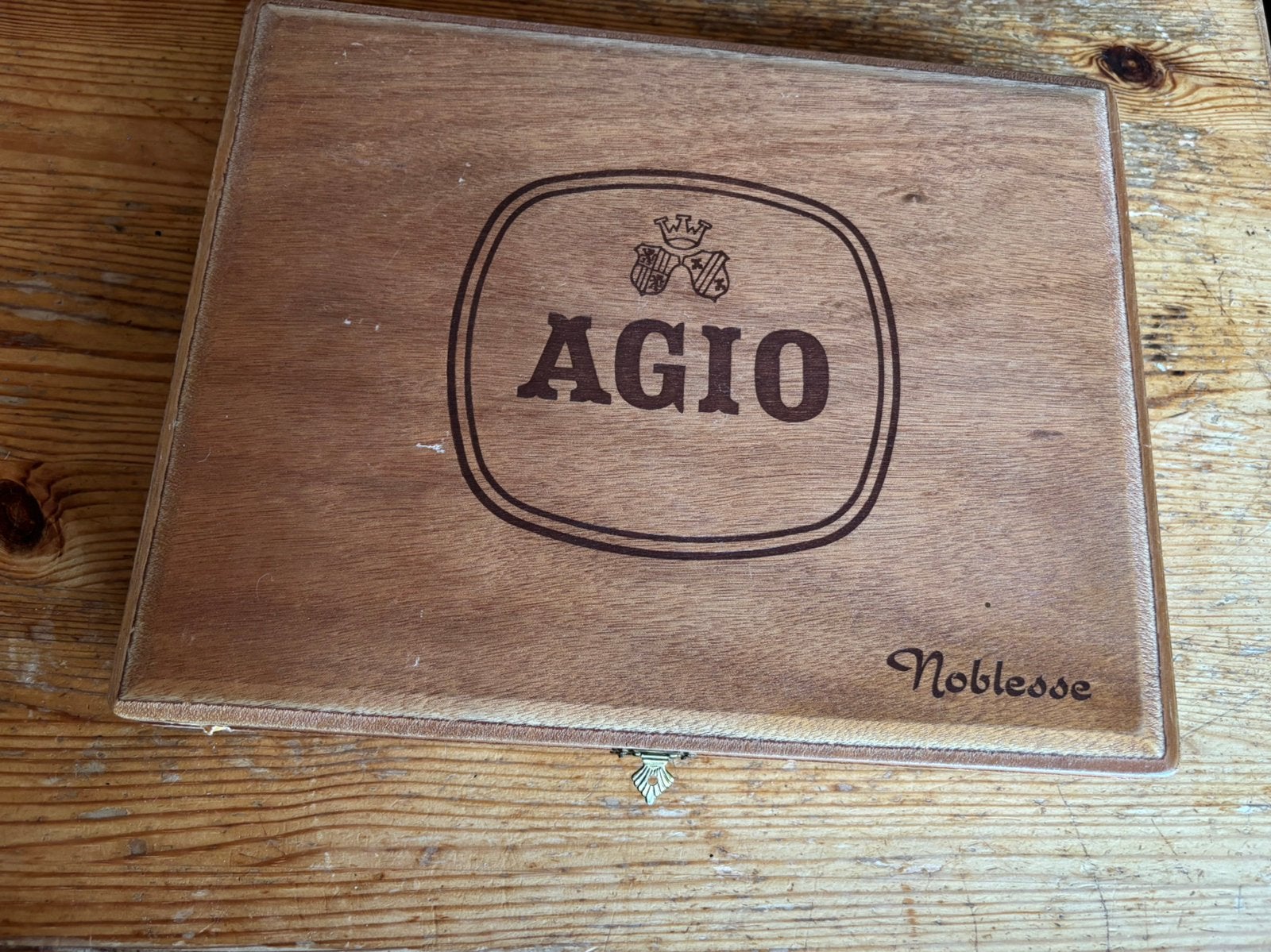 Agio Noblesse sigarendoos, Verzenden, Zo goed als nieuw, Sigarenbandjes