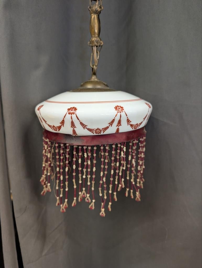 Antieke Franse hanglamp rek5, Ophalen of Verzenden