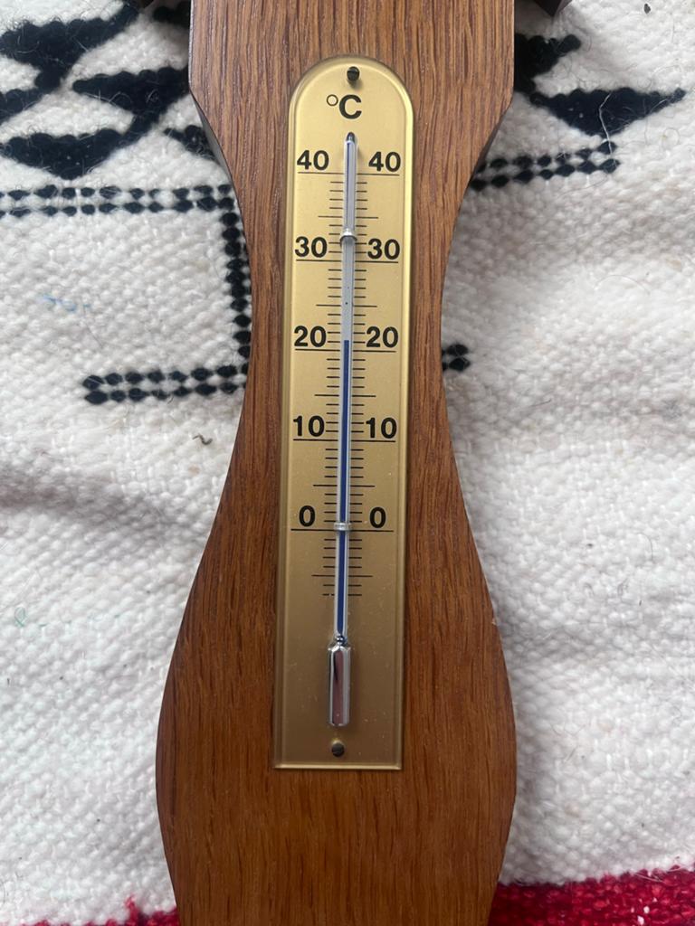 Vintage Weerstation: Barometer, Thermometer, Hygrometer, Ophalen of Verzenden, Gebruikt, Weerstation