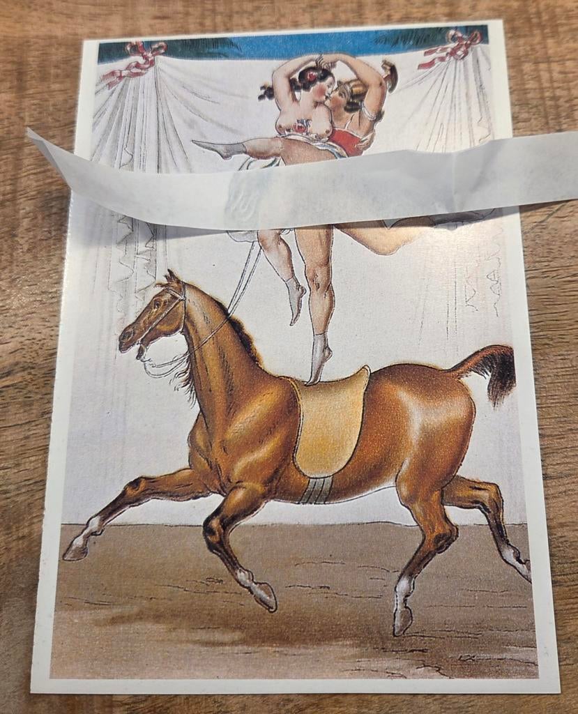 Erotisch getinte kaart - Erotica Universalis, Verzamelen, Ansichtkaarten | Themakaarten, Verzenden, 1980 tot heden, Ongelopen