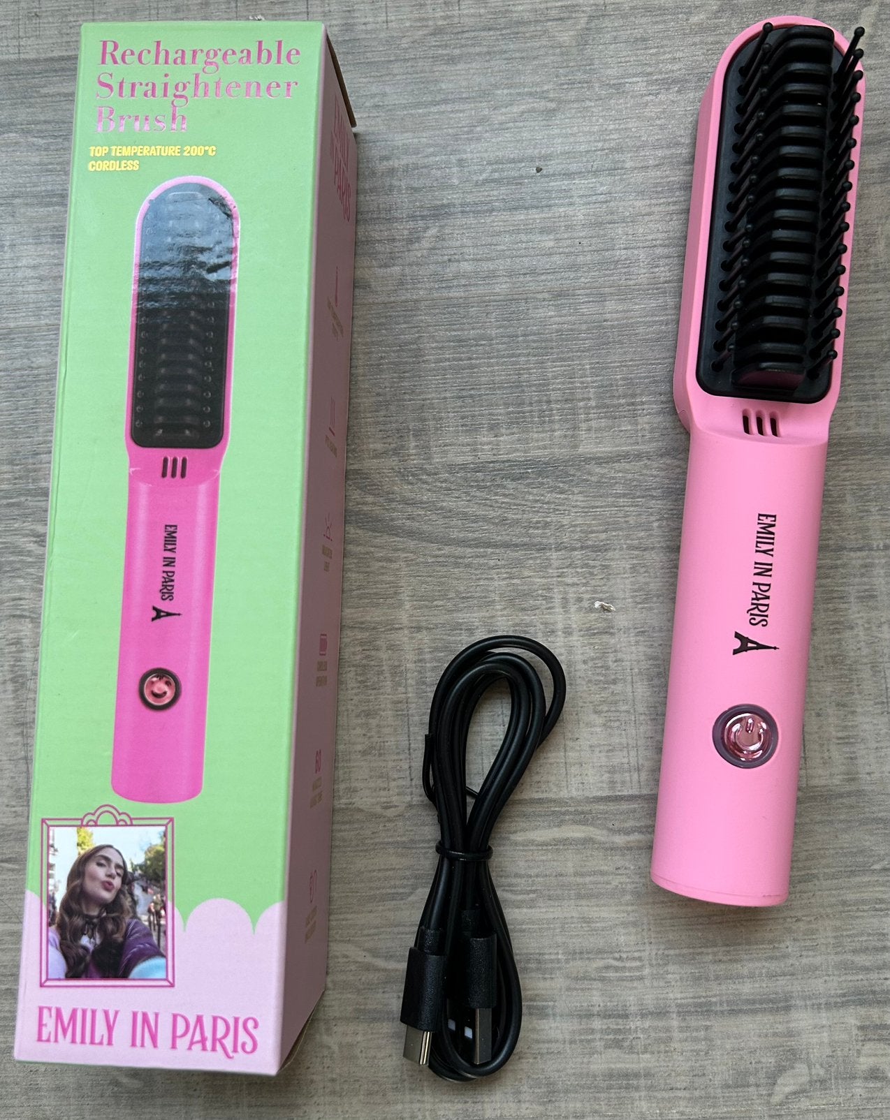 Te koop Rechargeable straightener brush, Sieraden, Tassen en Uiterlijk, Uiterlijk | Haarverzorging, Ophalen, Zo goed als nieuw
