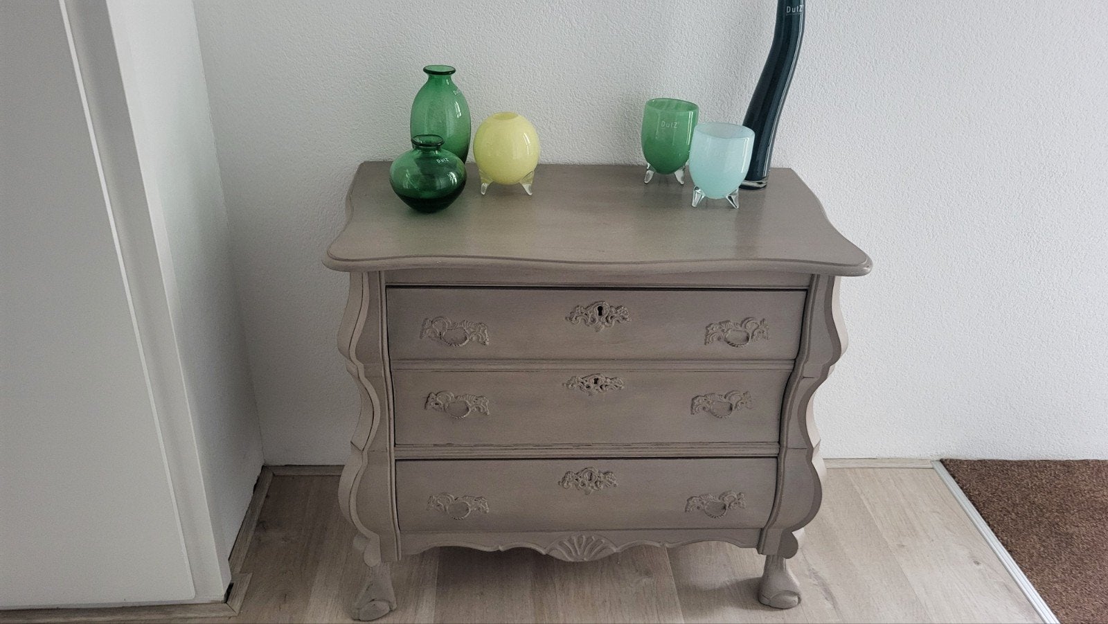 Vintage kastje  met klep en lade, Huis en Inrichting, Kasten | Dressoirs, Gebruikt, Met klep(pen), 50 tot 100 cm, 25 tot 50 cm