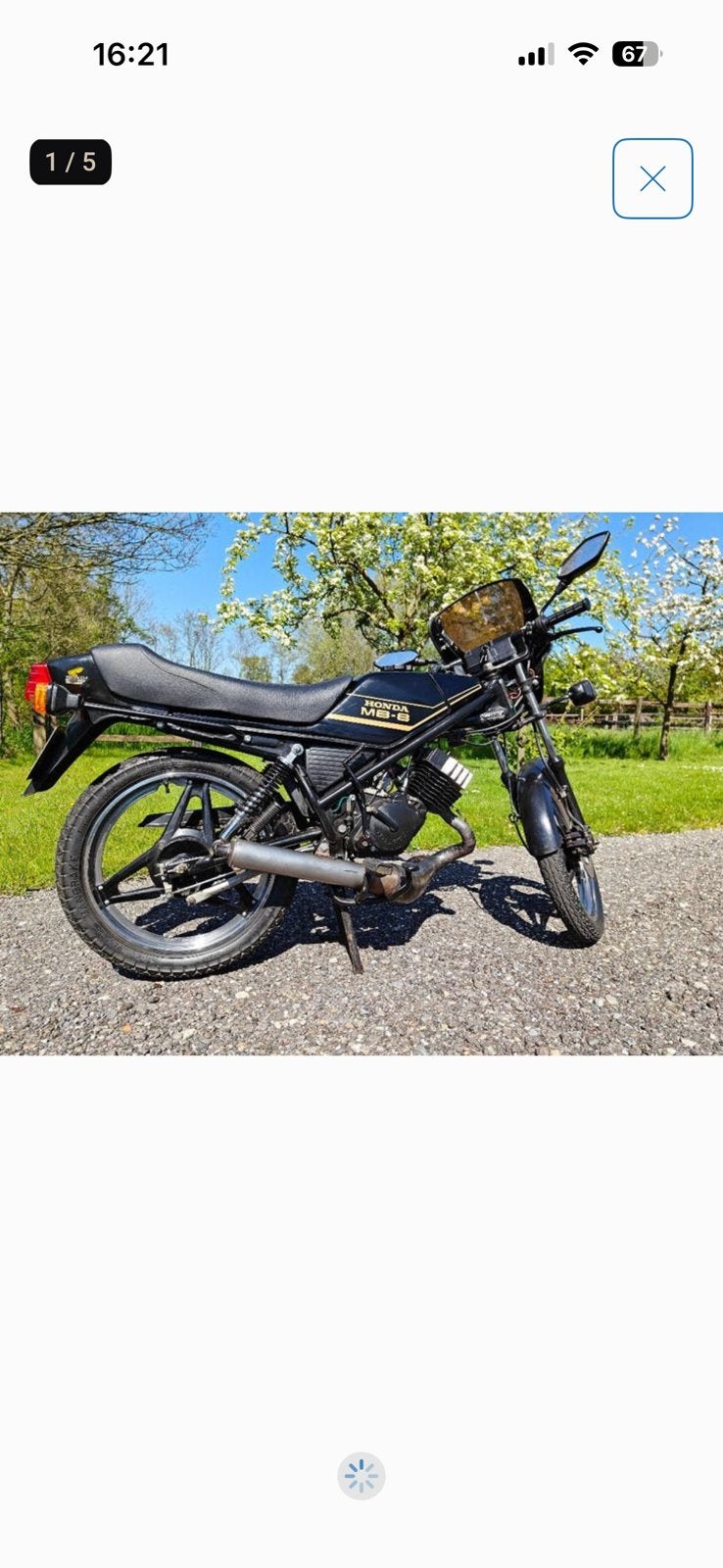Honda mb8, Gebruikt, MB, 5 versnellingen, 125 cc