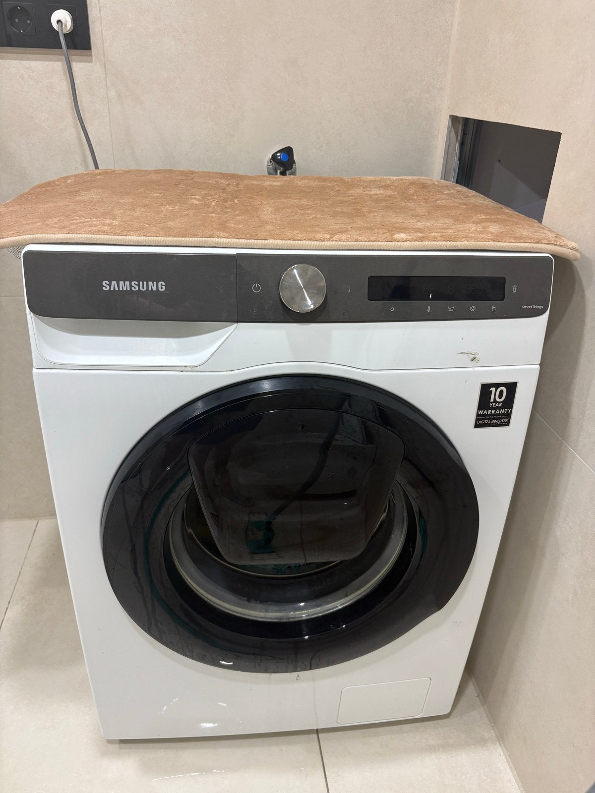Samsung Wasmachine - Werkt, manchet beschadigd, Ophalen, 1200 tot 1600 toeren, Gebruikt, 8 tot 10 kg