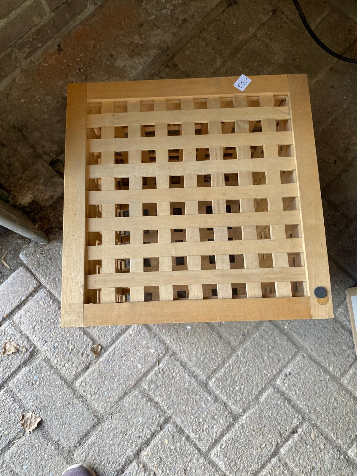 Opbergkrat/bijzettafel, Ophalen, Vierkant, Hout, Overige typen