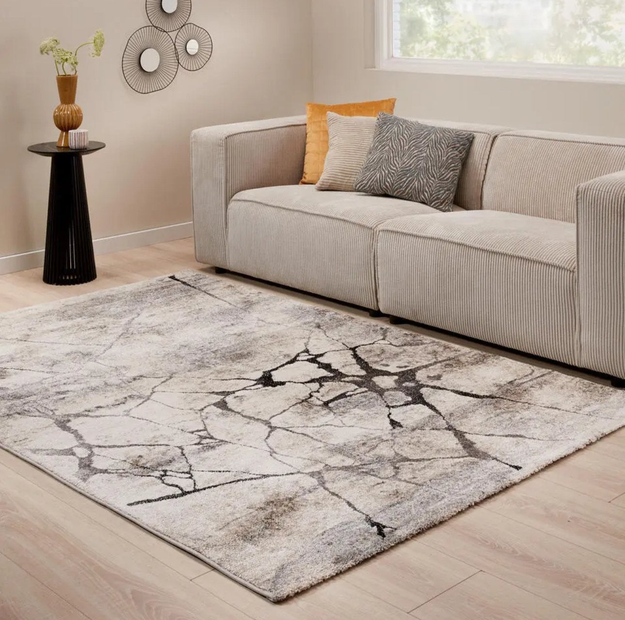 Vloerkleed Impact Grijs kwantum 160x230 cm, Ophalen, 150 tot 200 cm, 200 cm of meer, Zo goed als nieuw