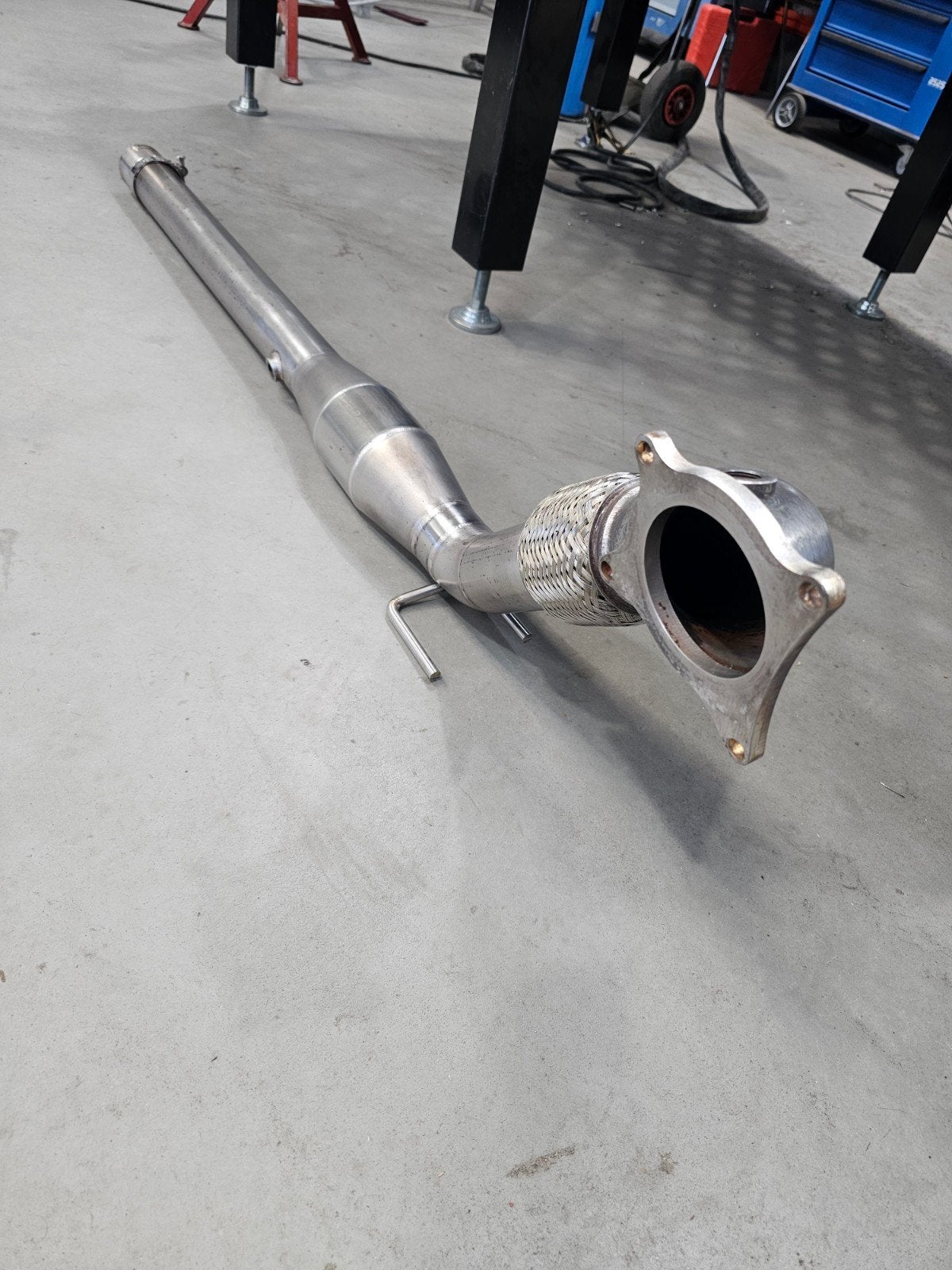 golf 5 gti 3 inch rvs downpipe, Auto-onderdelen, Ophalen, Gebruikt
