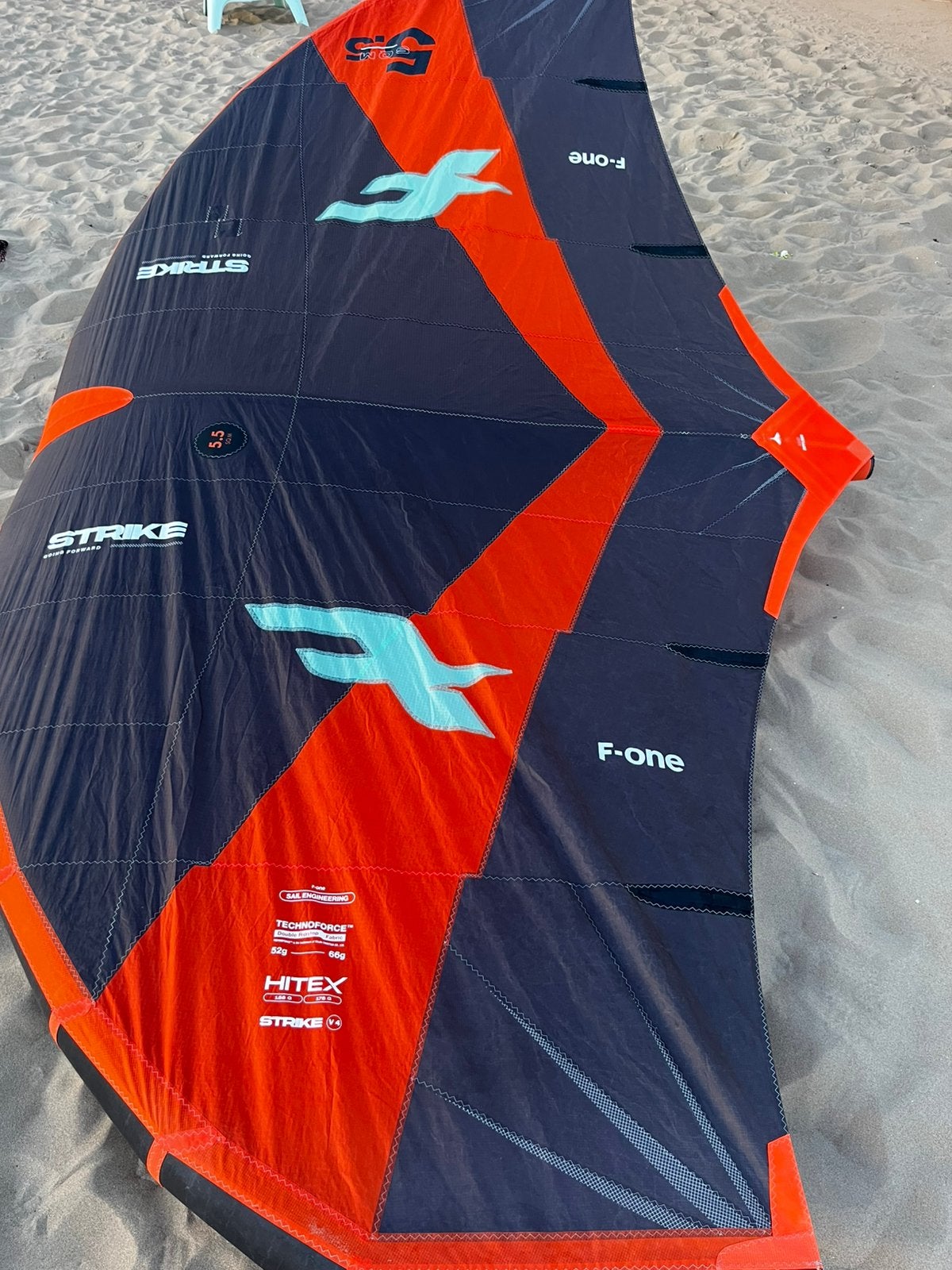 F-One Wing - Strike V4 – 5.5m, Ophalen, Zo goed als nieuw, Zeil