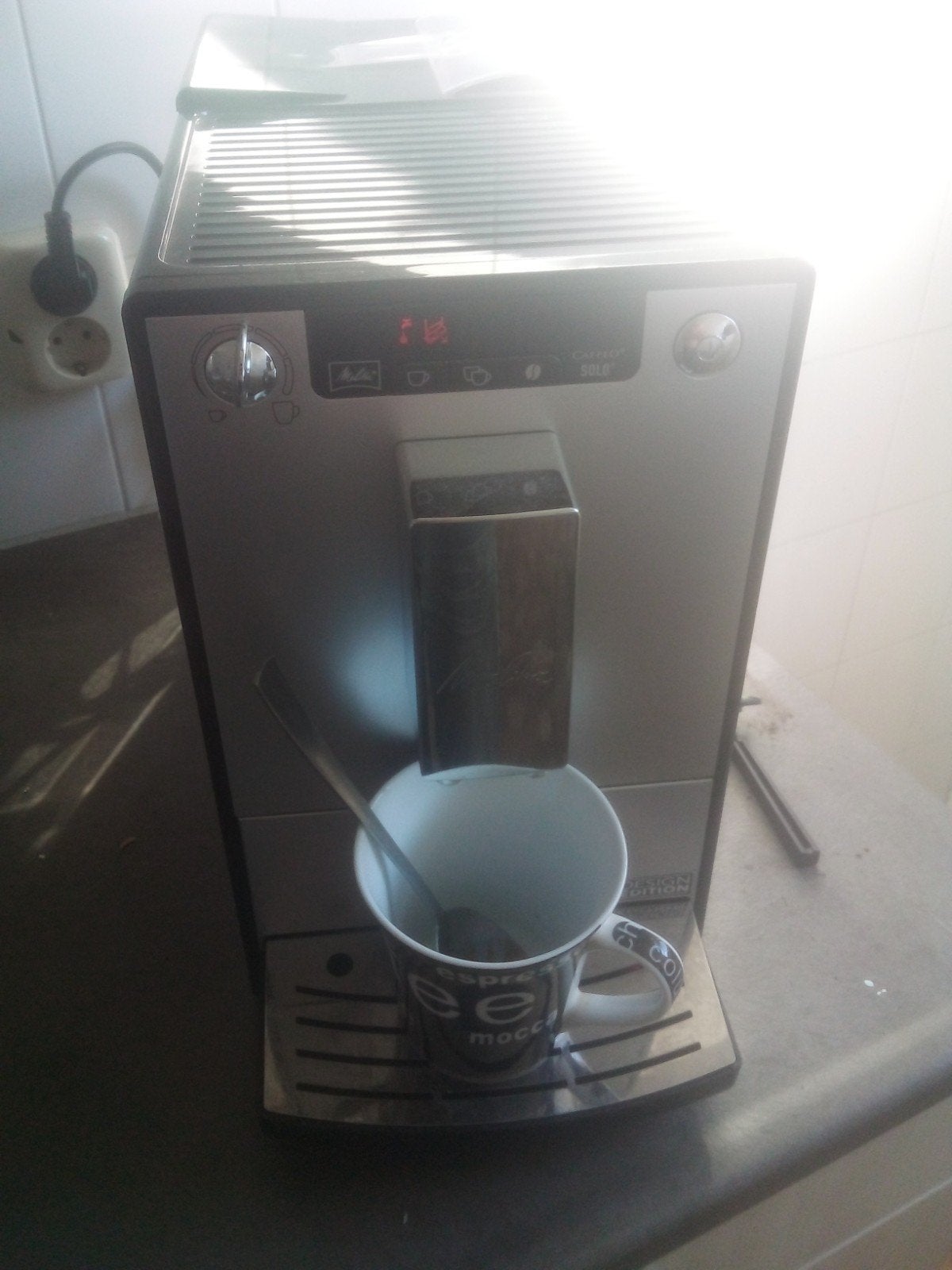 Melitta Caffeo Solo volautomatische espressomachine, Gebruikt, Espresso apparaat, 1 kopje, Koffiebonen