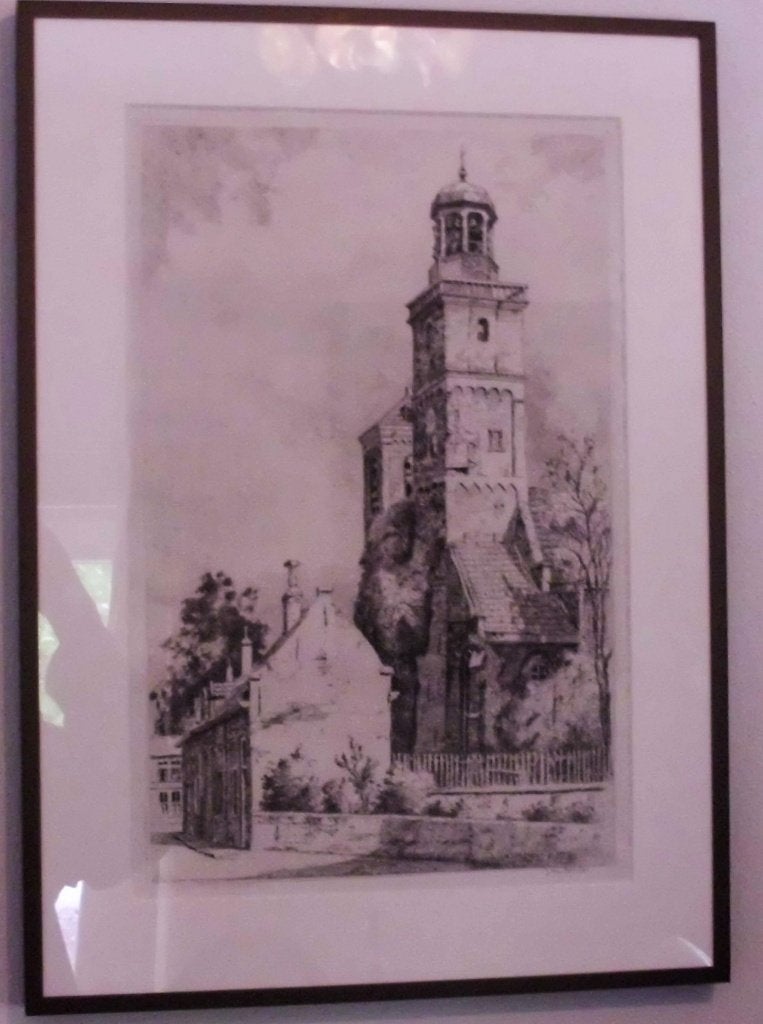 Jan Sirks  1885- 1938 ., Antiek en Kunst, Gesigneerd, Ets, Religie, Ophalen of Verzenden