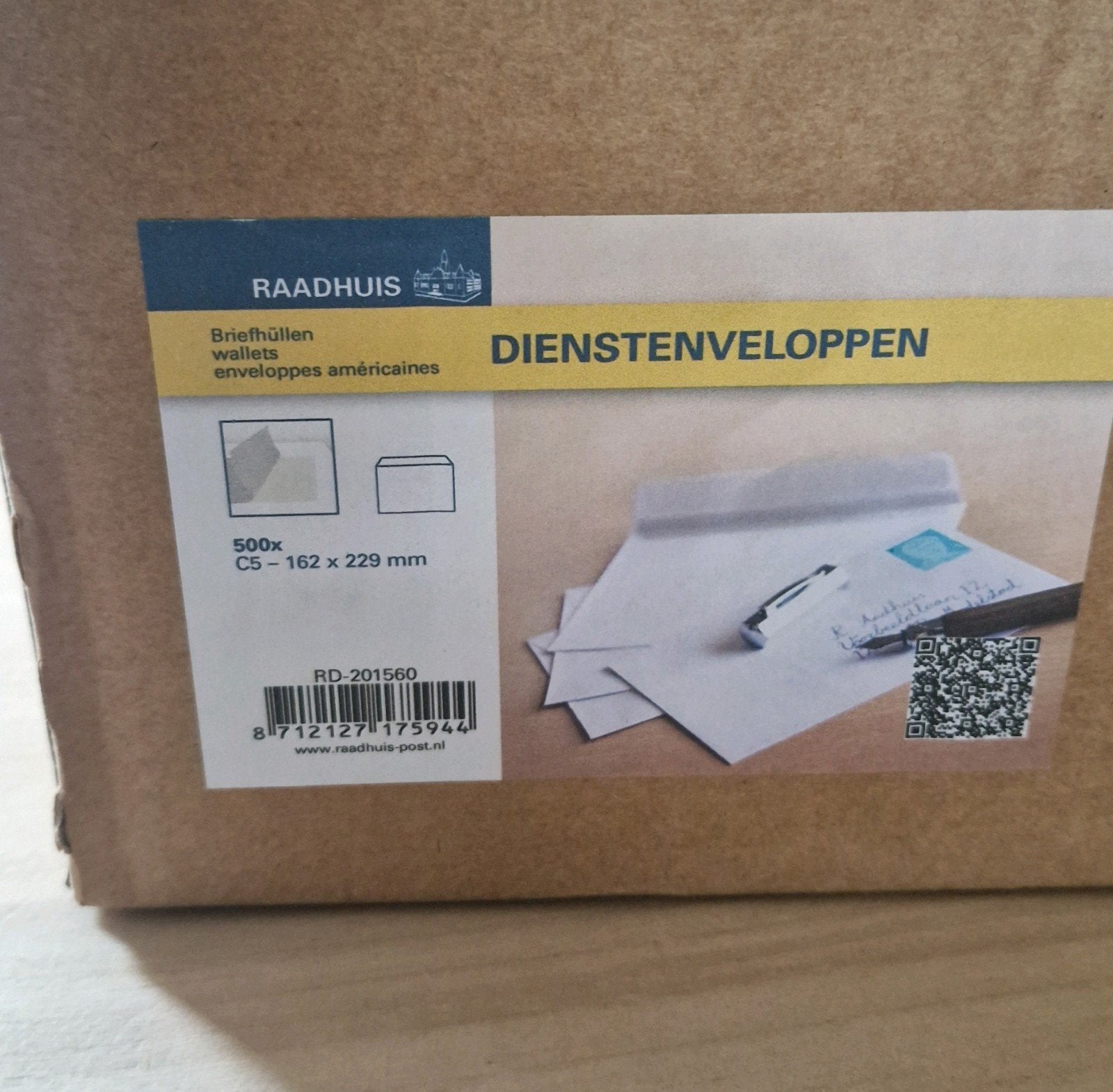 Dienstenveloppen c5 162x229 mm, Ophalen