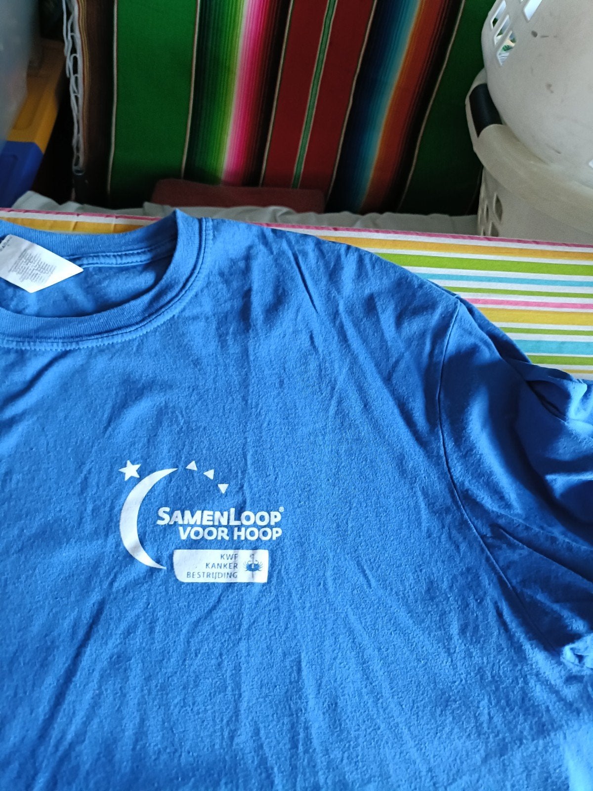 T-shirt Samenloop voor Hoop Vrijwilliger, Kleding | Heren, T-shirts, Blauw, Overige maten, Ophalen of Verzenden, Zo goed als nieuw