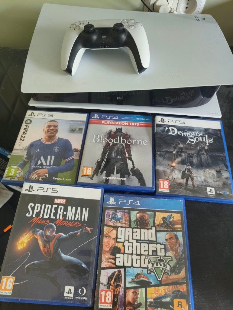 Playstation 5 disc editie 825GB + spellen, Ophalen, Zo goed als nieuw, Playstation 5