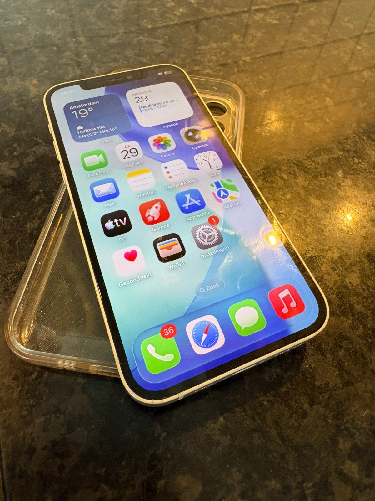 Witte IPhone 12, Gebruikt, Wit, Ophalen of Verzenden, Zonder abonnement