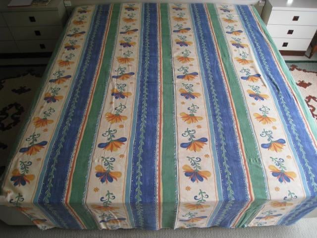 Donsovertrek 2p bed, L210xB256cm + 2 slopen, perfekte staat!, Gebruikt, Blauw, Dekbedovertrek, Tweepersoons