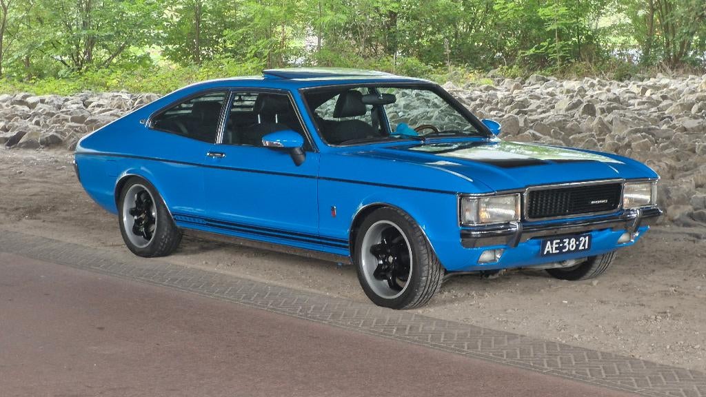 Ford Granada Coupé Mk1 1972 coke bottle, Auto's, Ford, Particulier, Overige modellen, Benzine, Coupé, Automaat, Geïmporteerd, Blauw