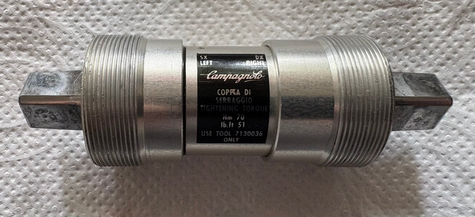 Campagnola trapas Lengte 111mm, Schroefdraad Italiaans 36x24, Overige merken, Gebruikt, Ophalen of Verzenden, 10 tot 15 versnellingen