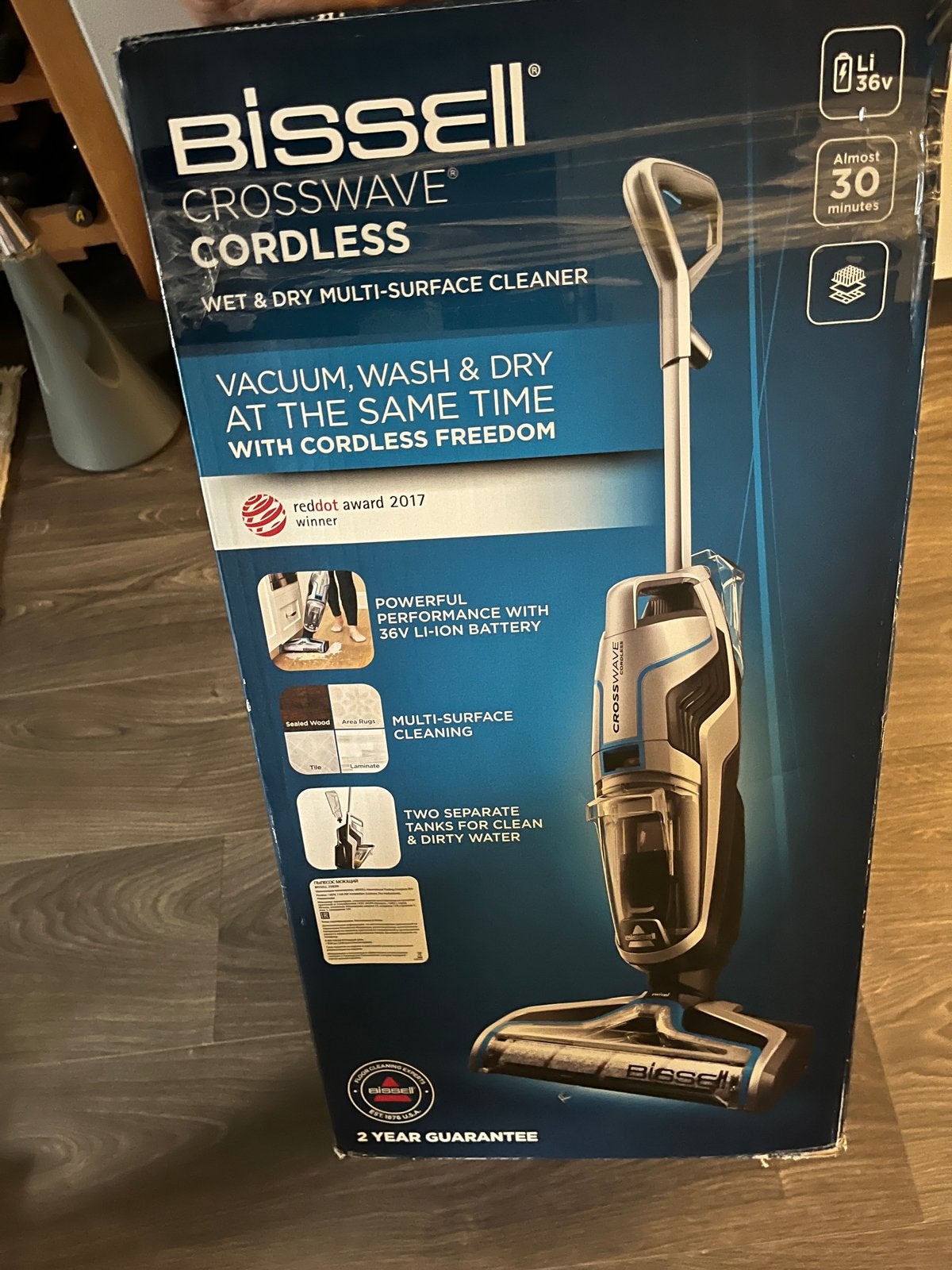 Bissell Crosswave Cordless Nat & Droog Multi-Oppervlak Reini, Overige merken, Gebruikt, Draadloos, Reservoir