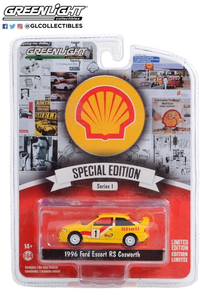 1996 Ford Escort RS Cosworth v Greenlight 1/64 Shell Special, Hobby en Vrije tijd, Ophalen of Verzenden, Nieuw, Auto