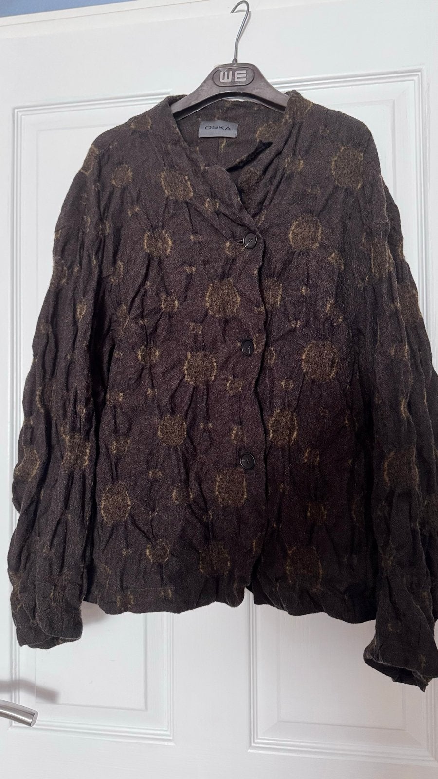 Oska tussenjasje van zeer lichte wolmix maat XL, Ophalen of Verzenden, Zo goed als nieuw, Maat 46/48 (XL) of groter, Bruin