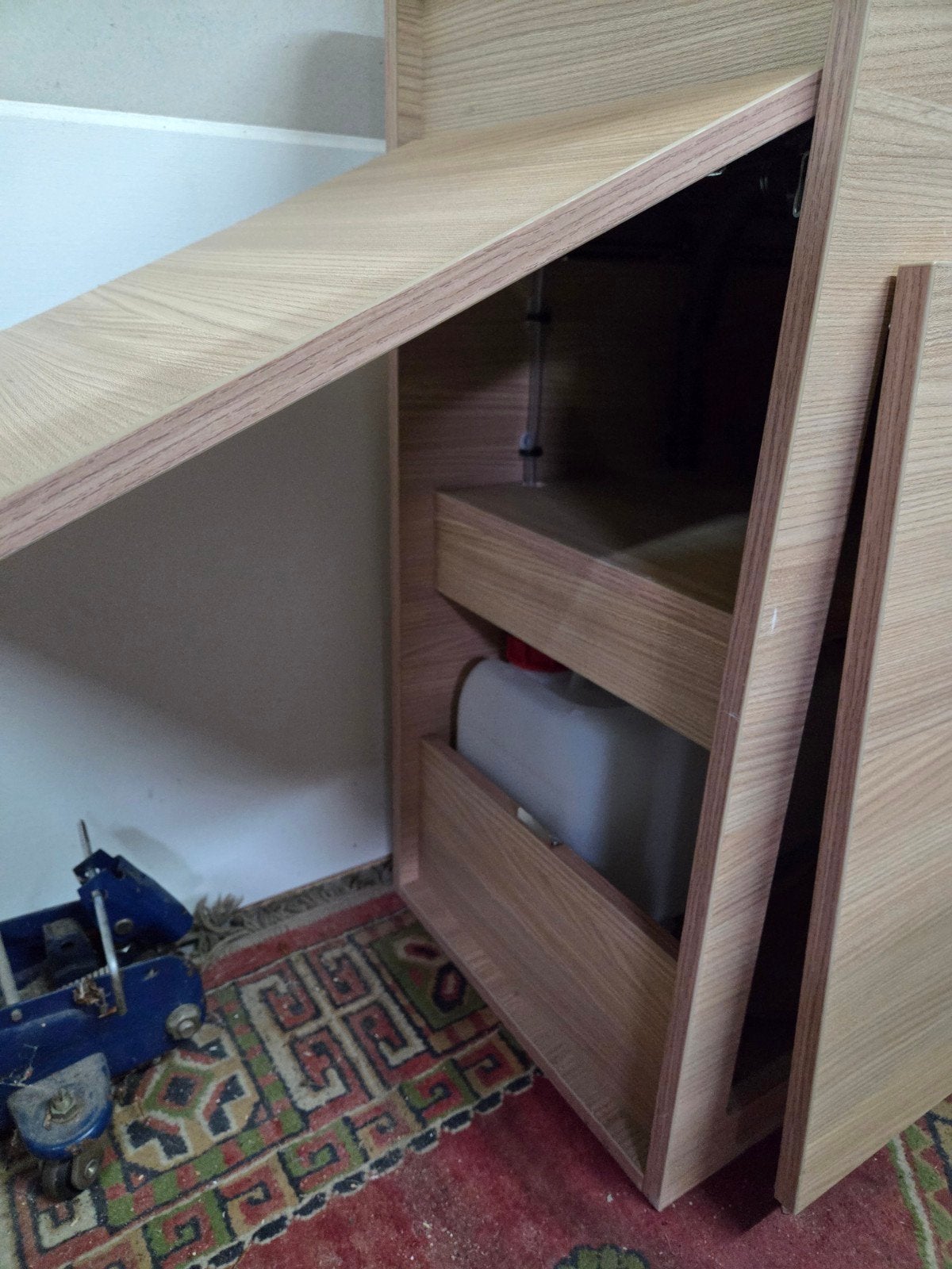 Compacte camperkeuken met wasbak en kraan, Ophalen, Zo goed als nieuw