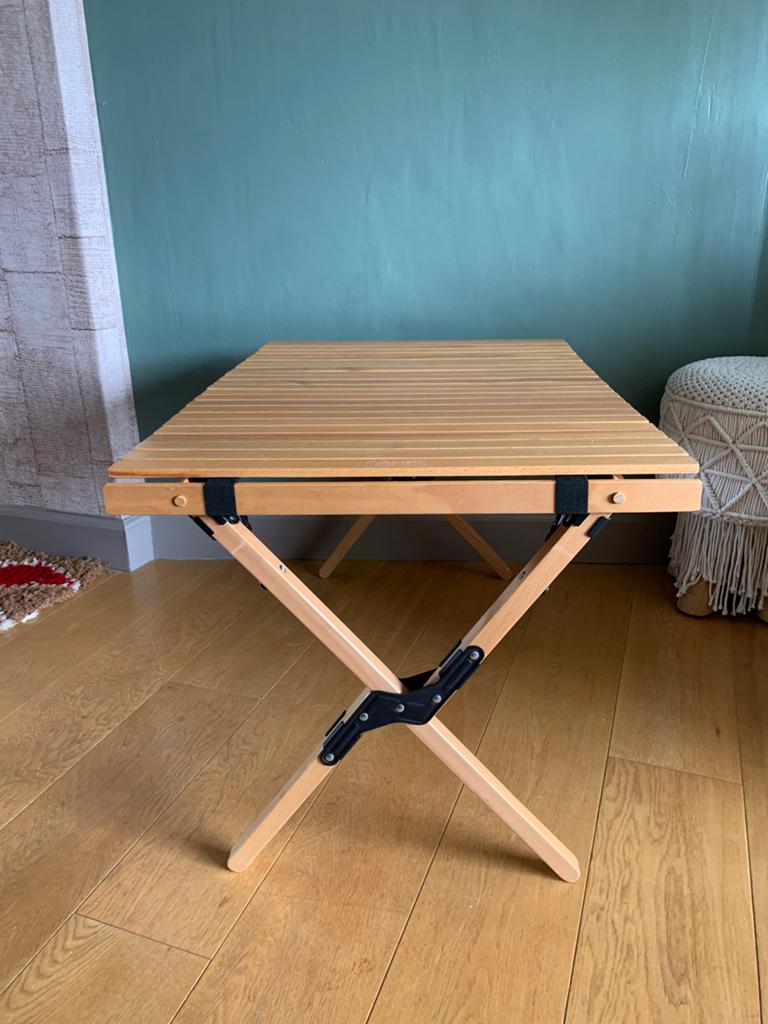 Beukenhouten campingtafel - Campz Beech Rolling Table, Ophalen, Gebruikt, Campingtafel