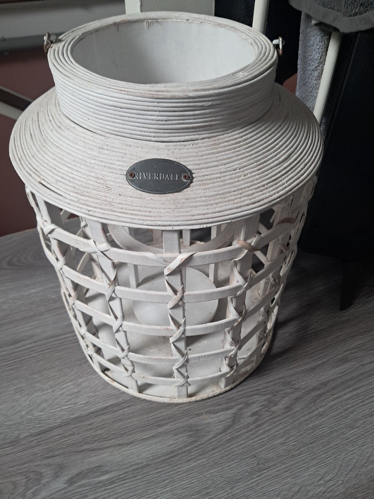 riverdale windlicht lantaarn huis decoratie, Huis en Inrichting, Ophalen, Gebruikt, Hout