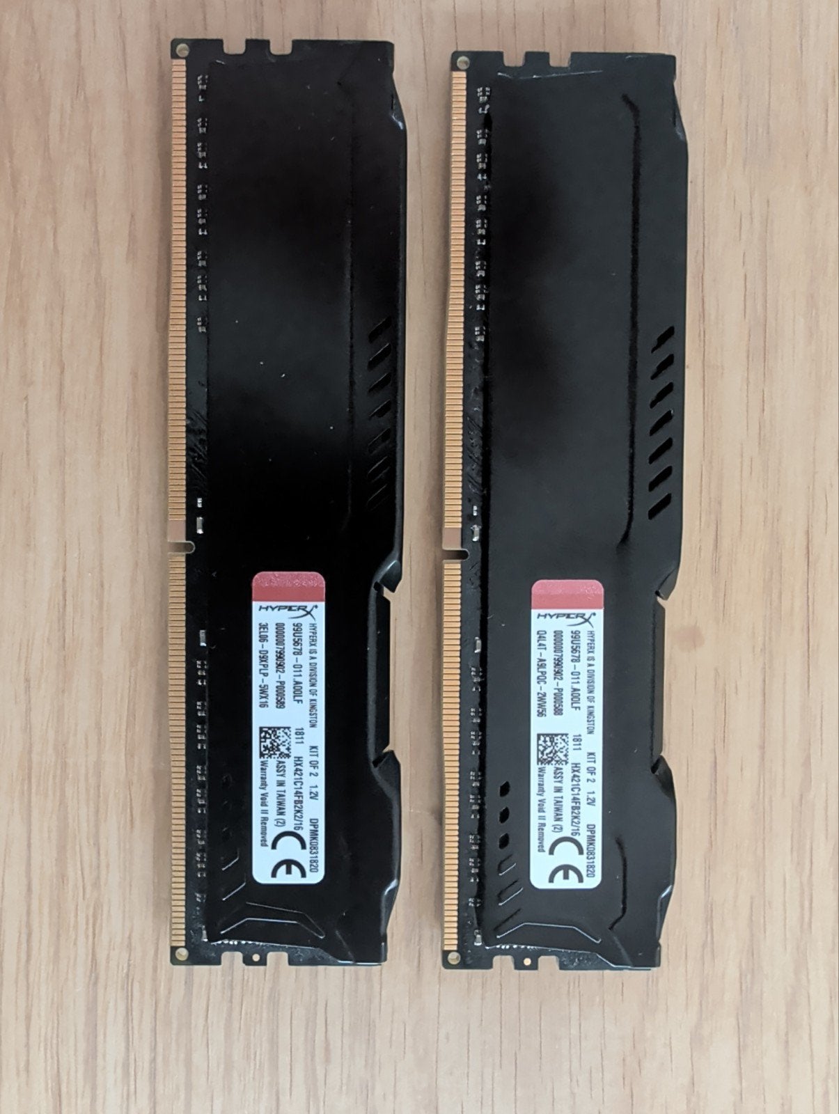 HyperX Fury DDR4 RAM 16GB (2x8GB) 2133MHz, Computers en Software, RAM geheugen, Ophalen, Server, DDR4, Zo goed als nieuw