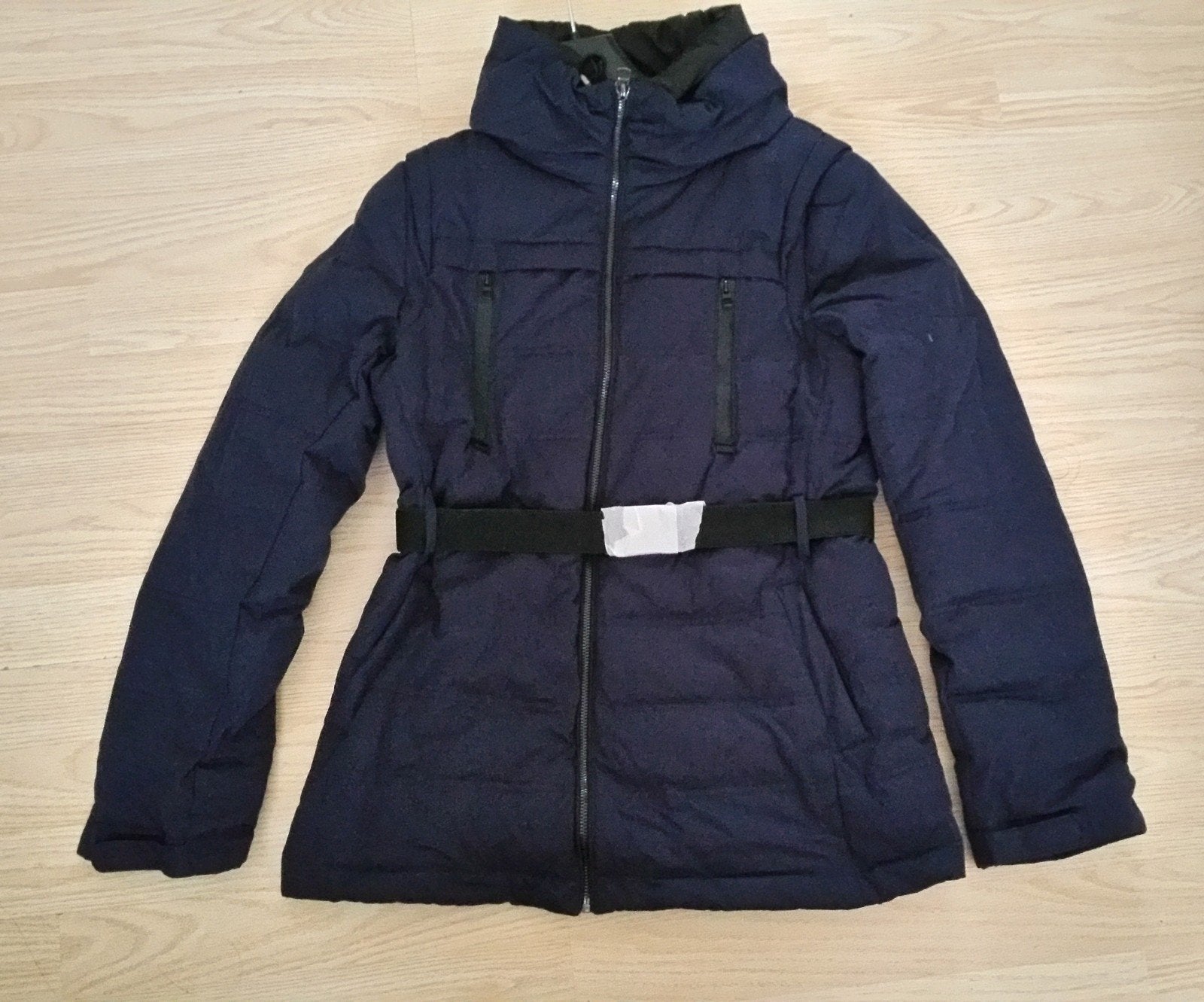 Mango Basics Anorak Montana Donsjas Maat M, Maat 38/40 (M), Mango, Blauw, Nieuw