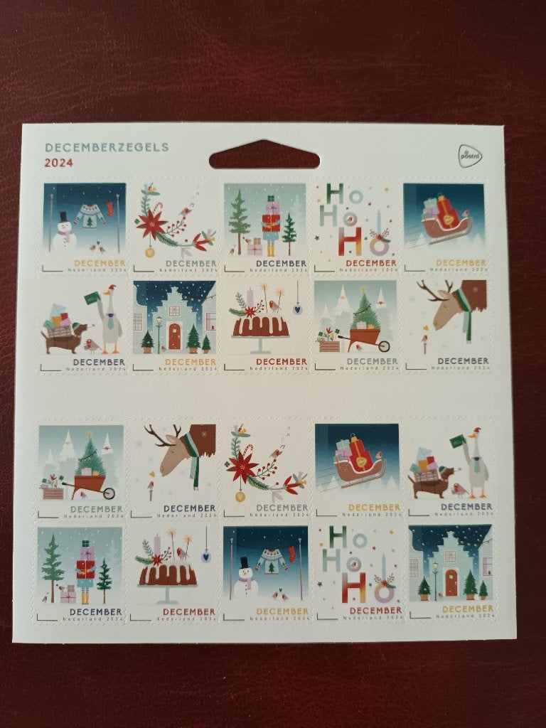 Decemberzegels 2024 > compleet vel van 20 > Luxe postfris !, Postzegels en Munten, Ophalen of Verzenden, Na 1940, Postfris