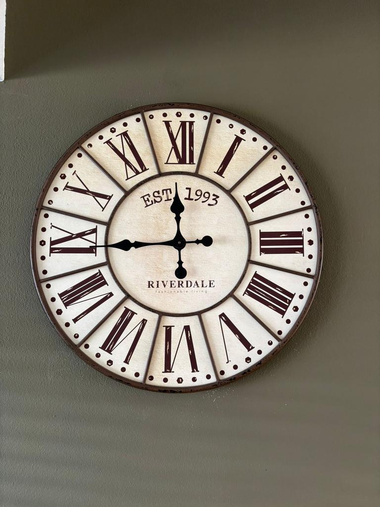 Riverdale klok, Ophalen, Zo goed als nieuw, Wandklok
