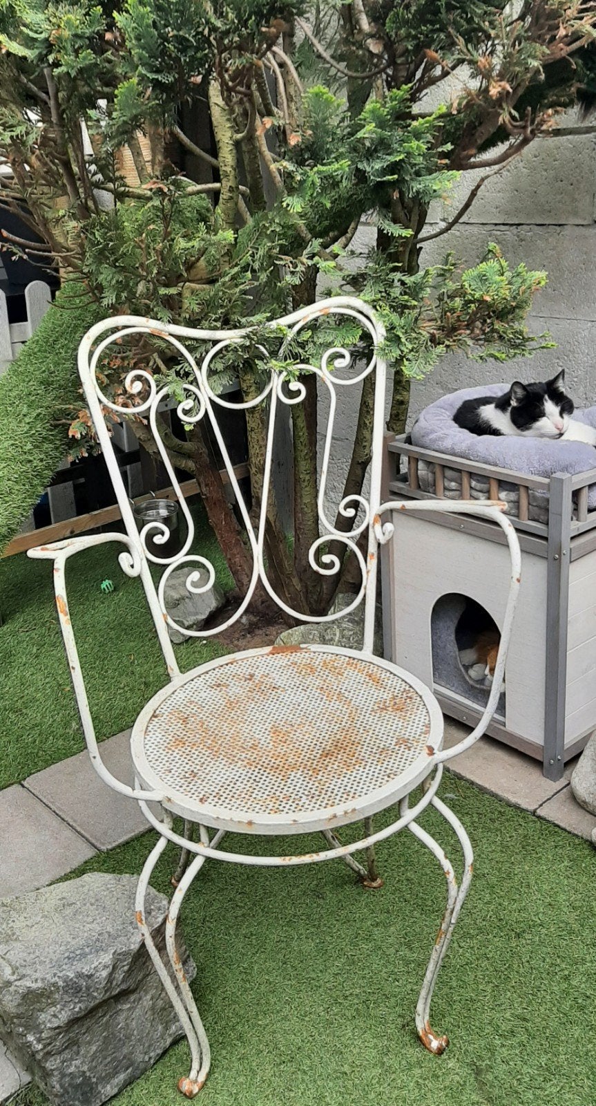 Leuk vintage stoeltje, brocante, Frans, Ophalen